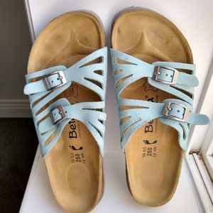 Birkenstock size 39 light blue